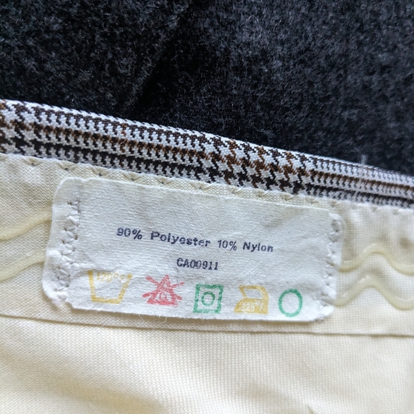 Vintage Checked Flared Pants - Picture 5 of 8